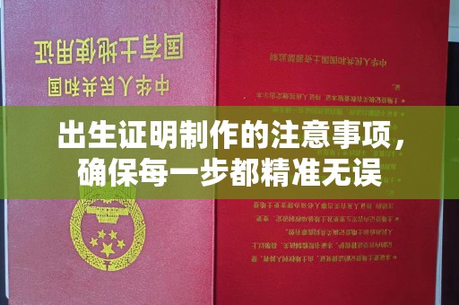 龙岩出生证明制作的注意事项，确保每一步都精准无误